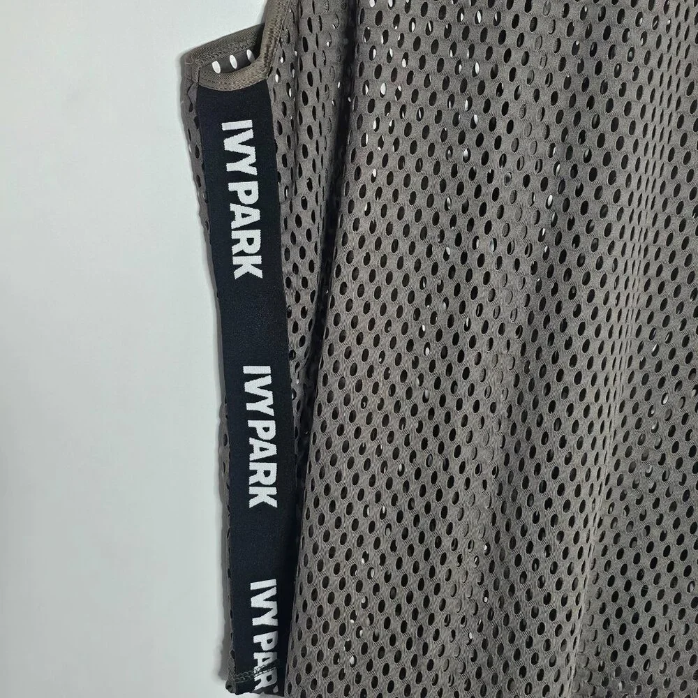 Beyoncé IVY PARK Tape Women's Mesh Green Tank Top Vest Size Small - Picture 3 of 4